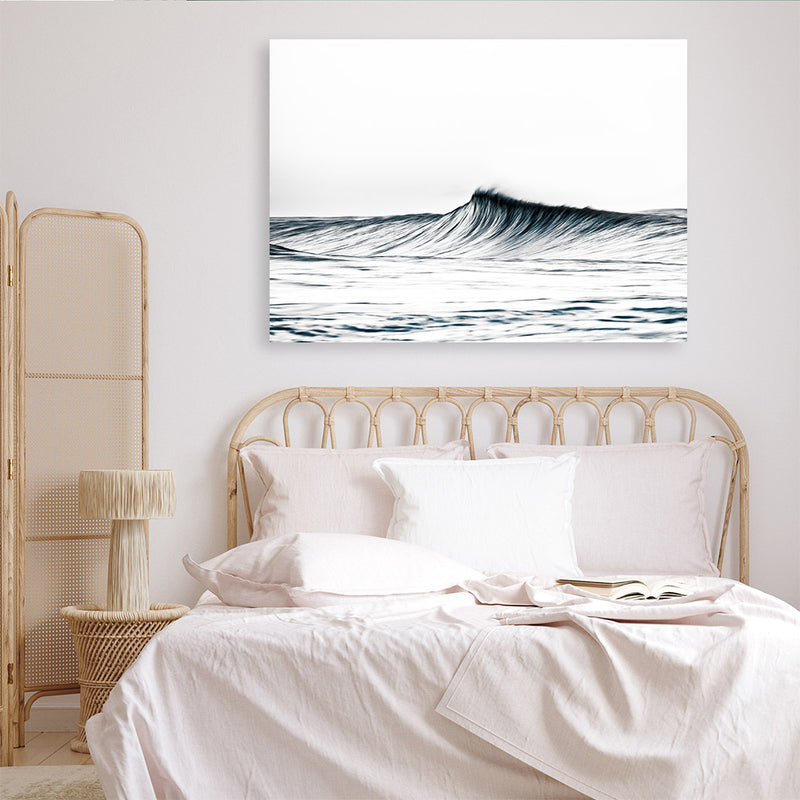 Blue Wave Photo Canvas Print