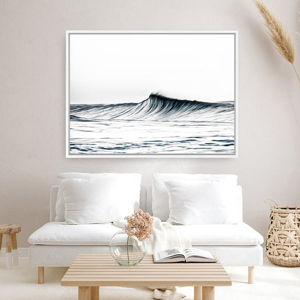 Blue Wave Photo Canvas Print