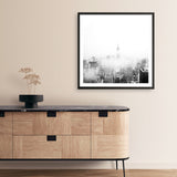 New York Fog (Square) Photo Art Print