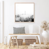 New York Fog (Square) Photo Art Print