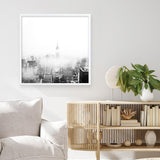 New York Fog (Square) Photo Art Print