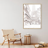 Winter in Paris Photo Canvas Print