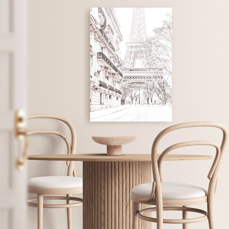 Winter in Paris Photo Canvas Print