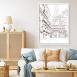 Winter in Paris Photo Canvas Print