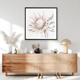 King Protea II (Square) Photo Art Print