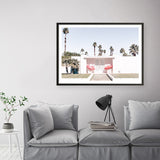 Palm Springs Pink Door Photo Art Print