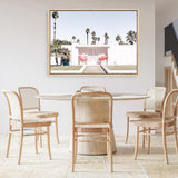 Palm Springs Pink Door Photo Canvas Print