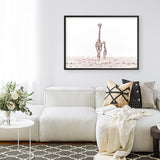 Giraffes II Photo Art Print