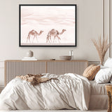 Camel Highway Photo Canvas Print