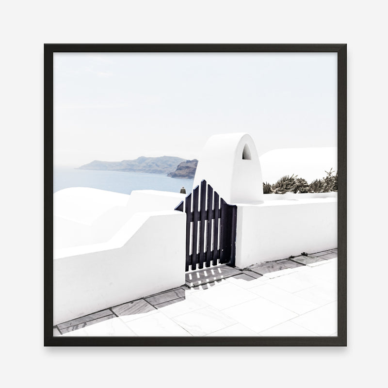 Santorini III (Square) Photo Art Print