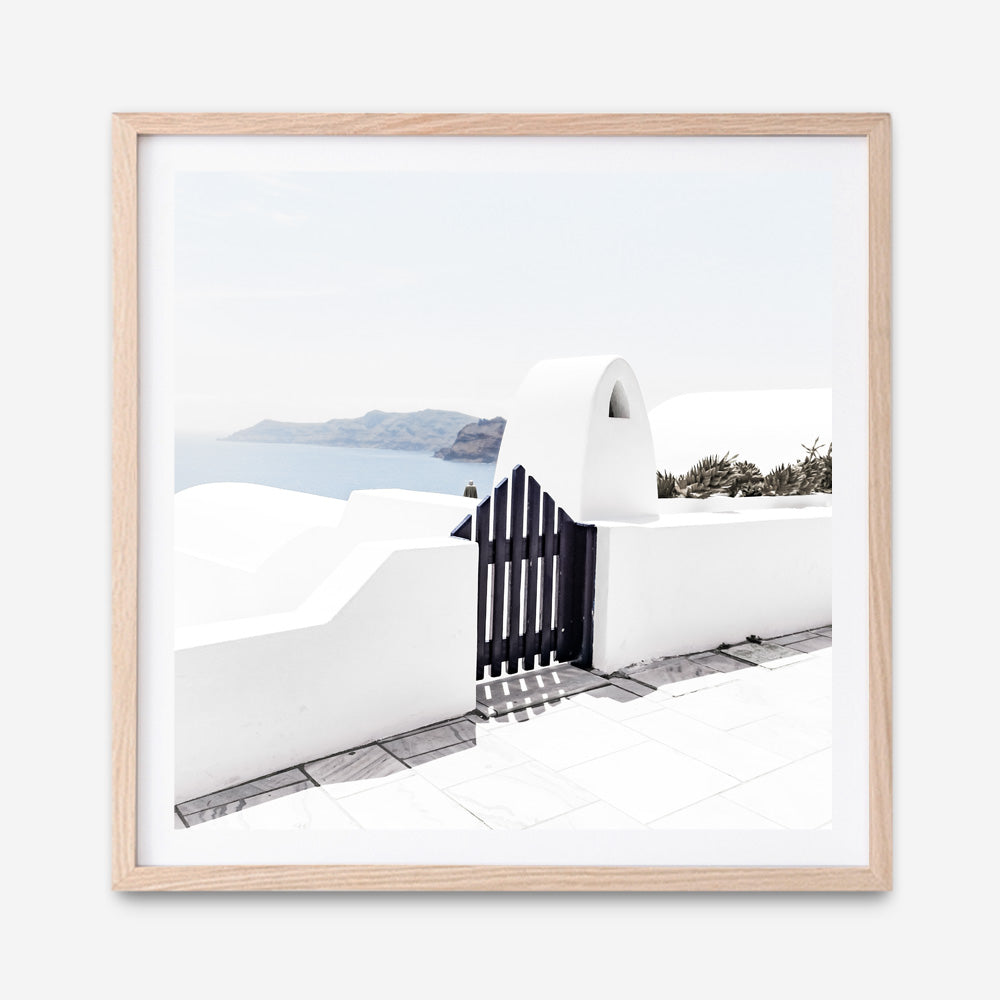 Santorini III (Square) Photo Art Print