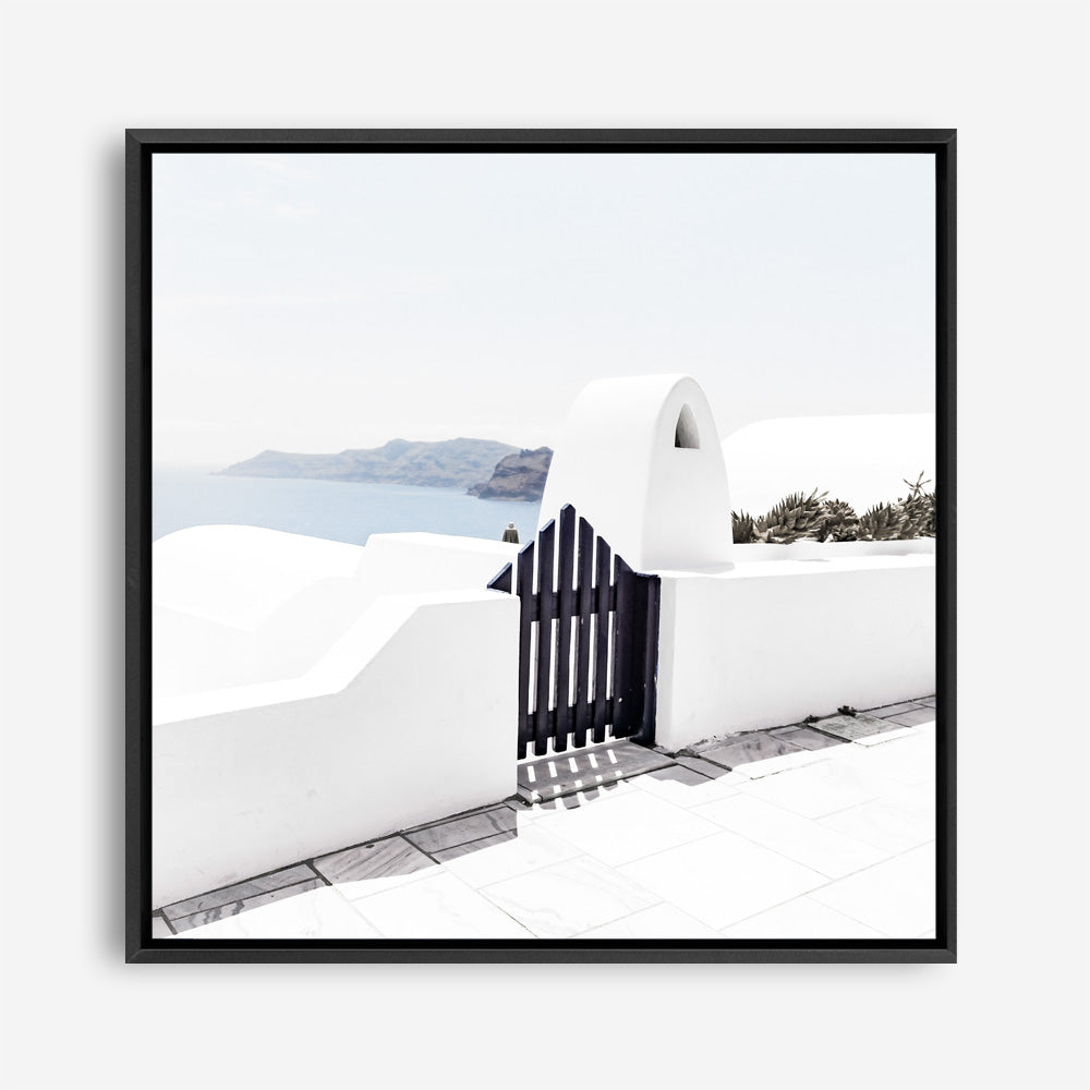 Santorini III (Square) Photo Canvas Print
