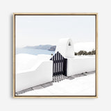 Santorini III (Square) Photo Canvas Print