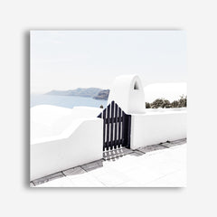 Santorini III (Square) Photo Canvas Wall Art Print