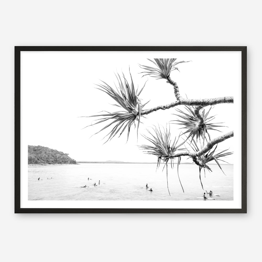 Afternoon Surf B&W Photo Art Print