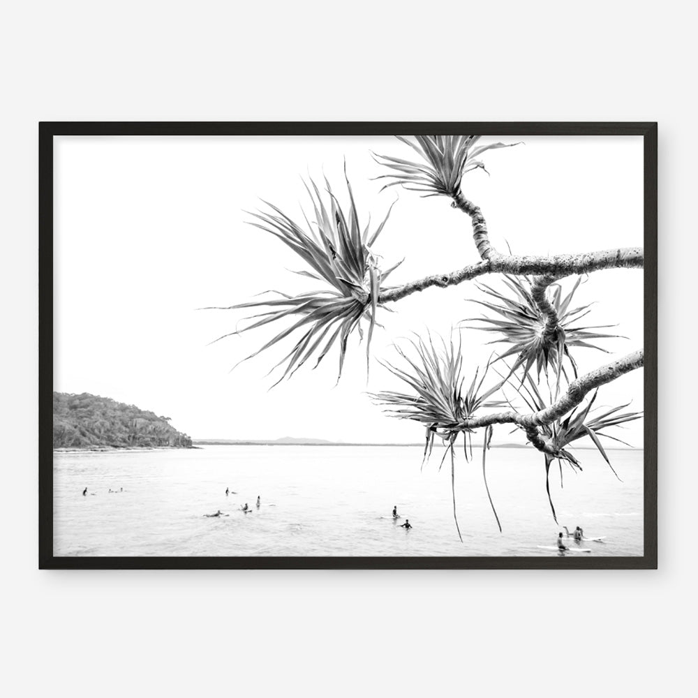 Afternoon Surf B&W Photo Art Print