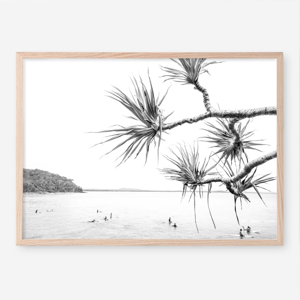 Afternoon Surf B&W Photo Art Print