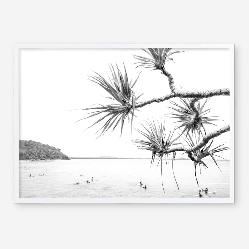 Afternoon Surf B&W Photo Art Print