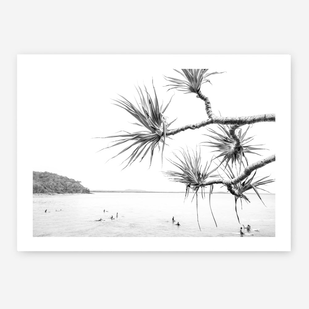 Afternoon Surf B&W Photo Art Print