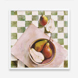Pears In A Bowl (Square) Art Print