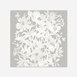 Floral Silhouette (Square) Art Print