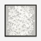 Floral Silhouette (Square) Art Print