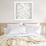 Floral Silhouette (Square) Art Print