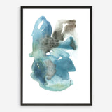 Turquoise Aqua Watercolour I Art Print