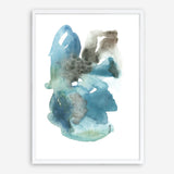 Turquoise Aqua Watercolour I Art Print