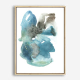 Turquoise Aqua Watercolour I Canvas Print