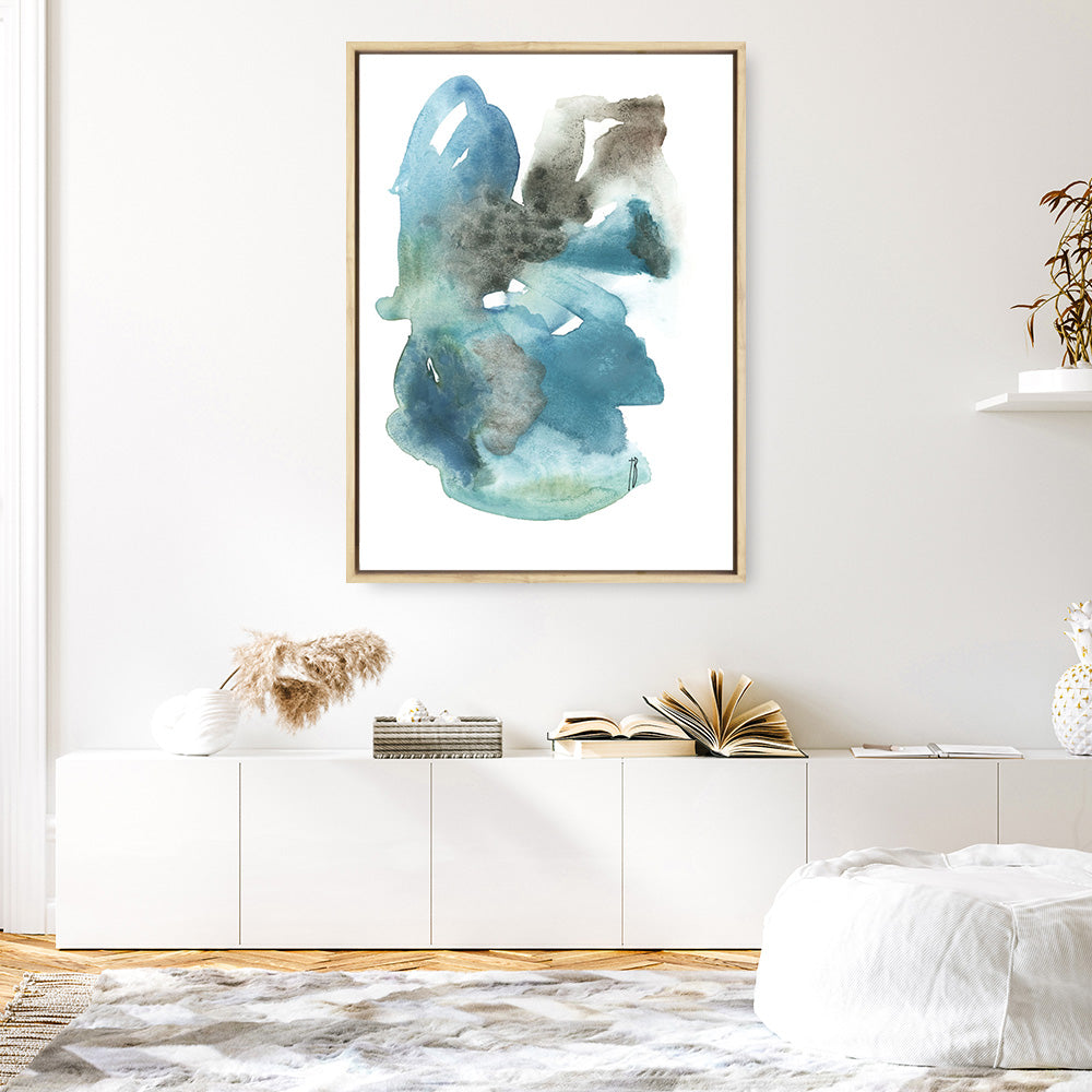 Turquoise Print Buy Turquoise Aqua Watercolour I Canvas Wall Art Print | The Print ...