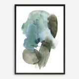 Turquoise Aqua Watercolour II Art Print