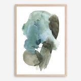 Turquoise Aqua Watercolour II Art Print