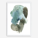 Turquoise Aqua Watercolour II Art Print