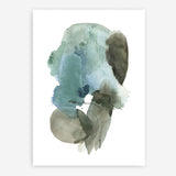 Turquoise Aqua Watercolour II Art Print