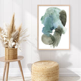 Turquoise Aqua Watercolour II Art Print