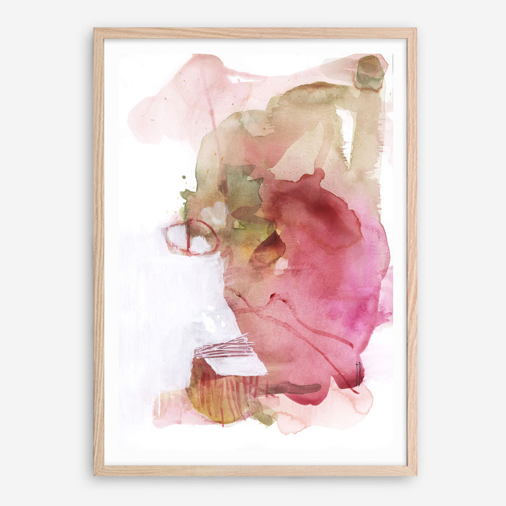 Pink Watercolour II Art Print