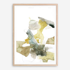 Gold Watercolour I Art Print