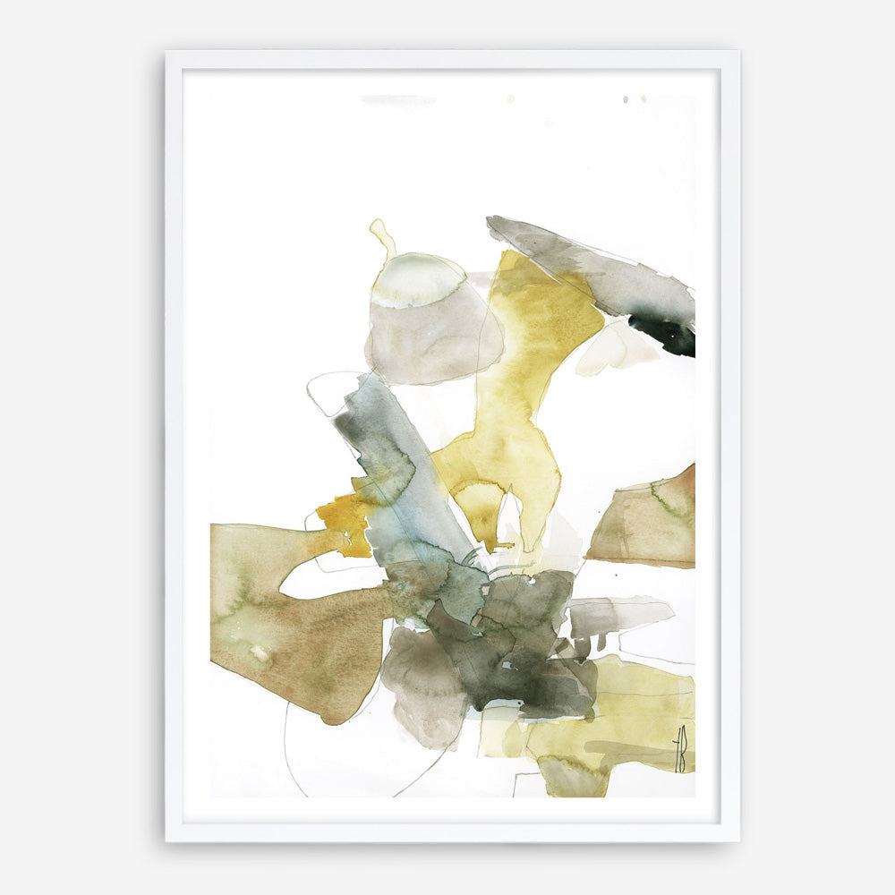 Gold Watercolour I Art Print