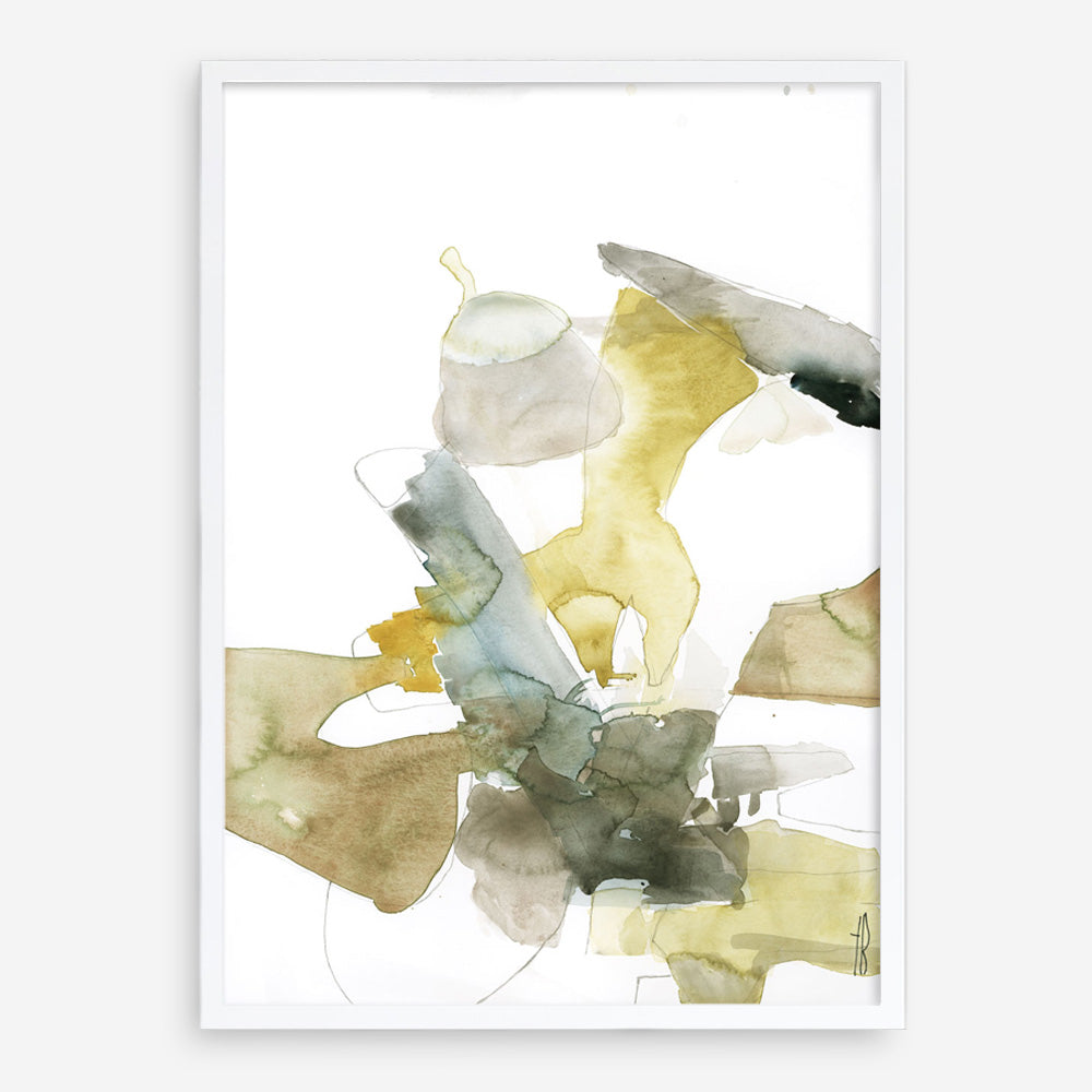 Gold Watercolour I Art Print