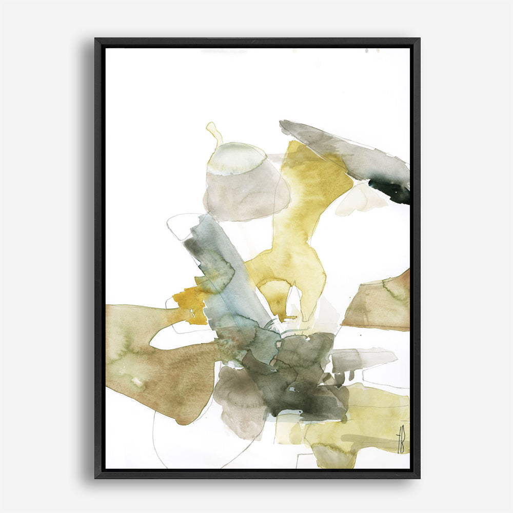 Gold Watercolour I Canvas Print