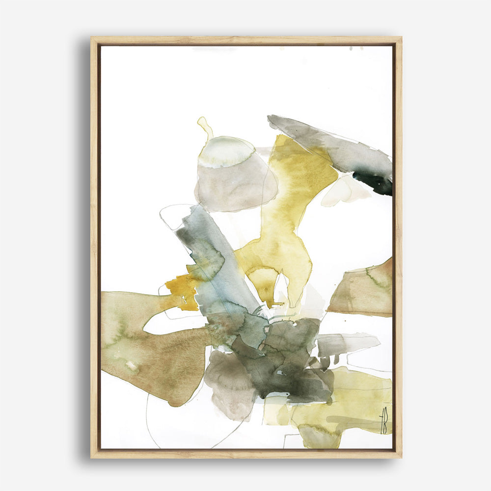 Gold Watercolour I Canvas Print