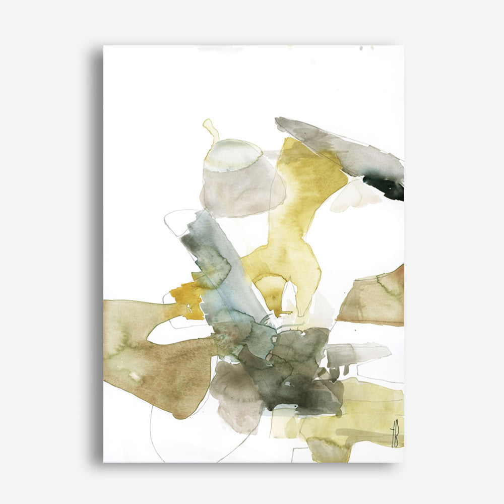 Gold Watercolour I Canvas Print