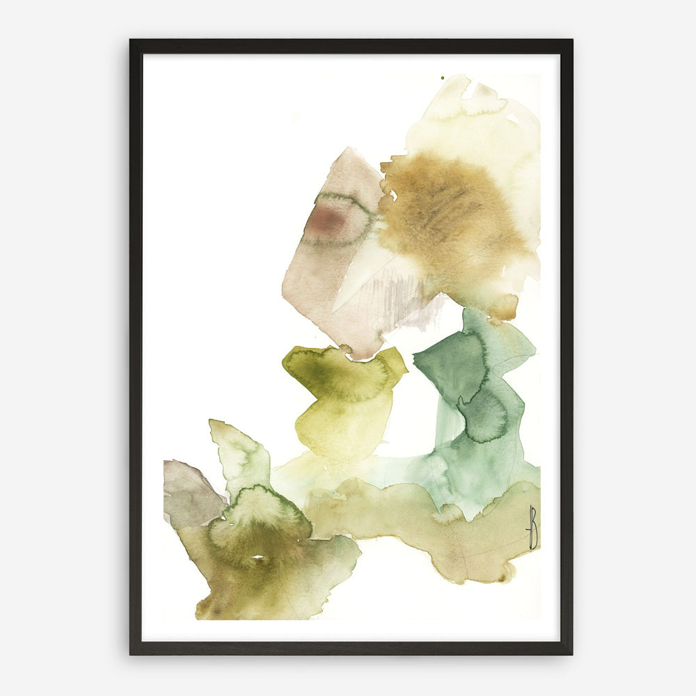 Gold Watercolour II Art Print