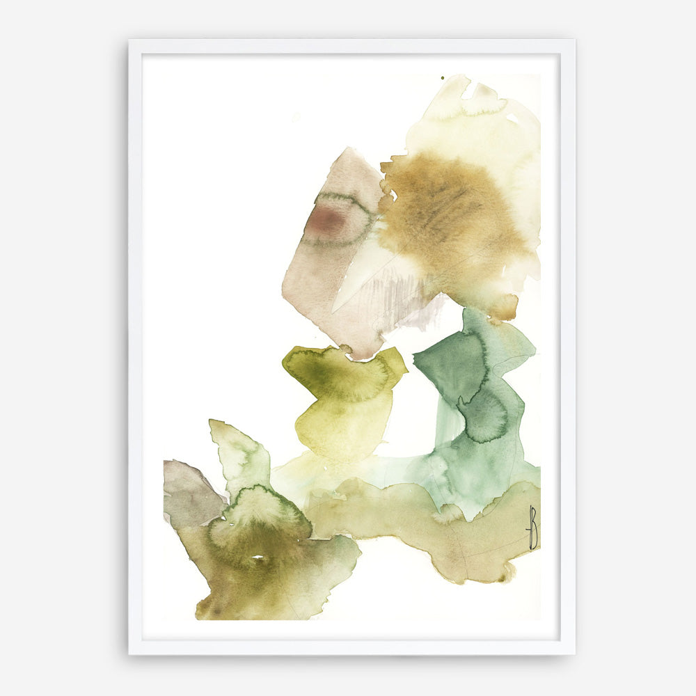 Gold Watercolour II Art Print