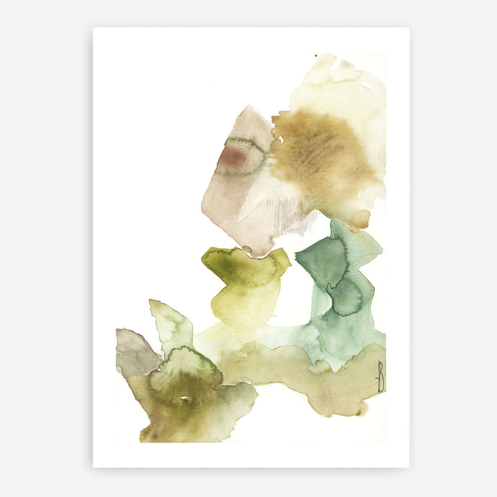 Gold Watercolour II Art Print