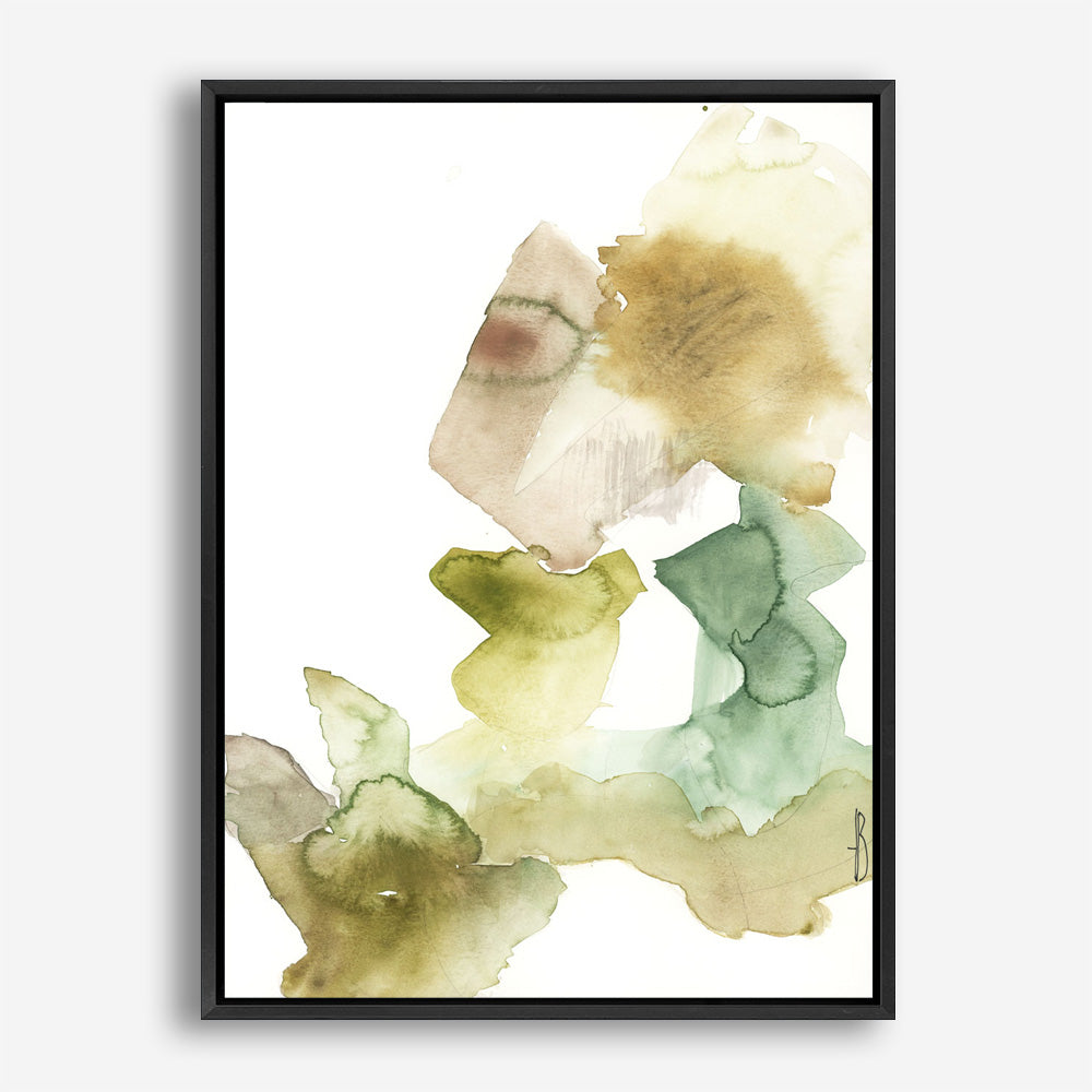 Gold Watercolour II Canvas Print