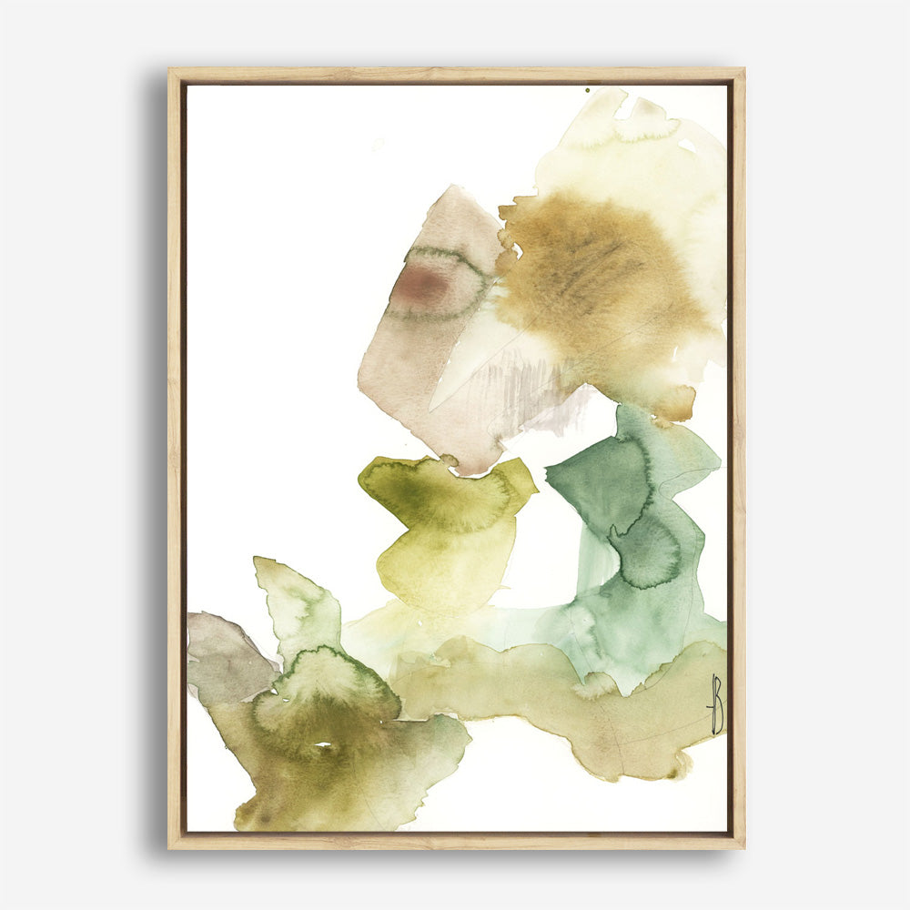 Gold Watercolour II Canvas Print