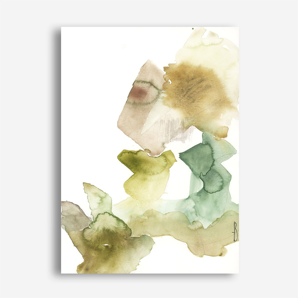 Gold Watercolour II Canvas Print