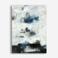 Black & Blue Canvas Wall Art Print